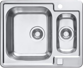 ALVEUS LINE MAXIM 50 SAT 90, мойка, нерж.сталь (с сифоном 1127257)