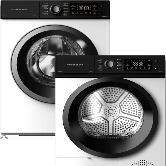 Фото товара: Kuppersberg стирка WM 420 W + сушка DM 420 + соед.эл DS 420