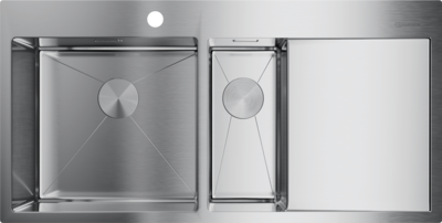 Omoikiri Akisame 100-2-IN-L, мойка, нержавеющая сталь, чаша слева