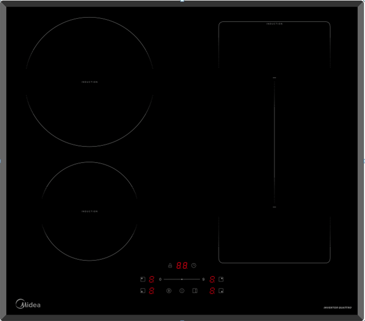 Фото товара: Midea MIH65787F индукционная поверхность