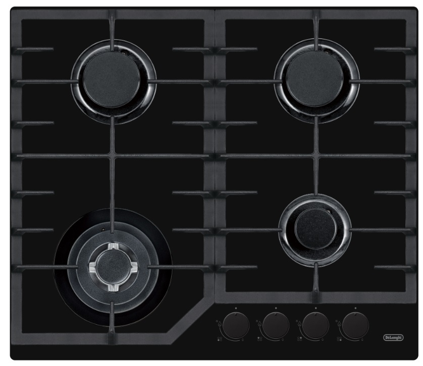 Фото товара: DeLonghi GATTA 6GW NB газовая поверхность