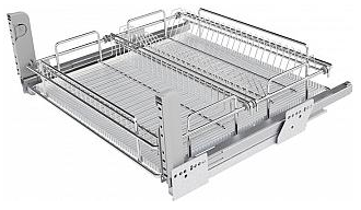 Детальное фото товара: Sige Scola сушилка выдвижная для нижнего шкафа шириной 900 мм, 864х500х110 мм