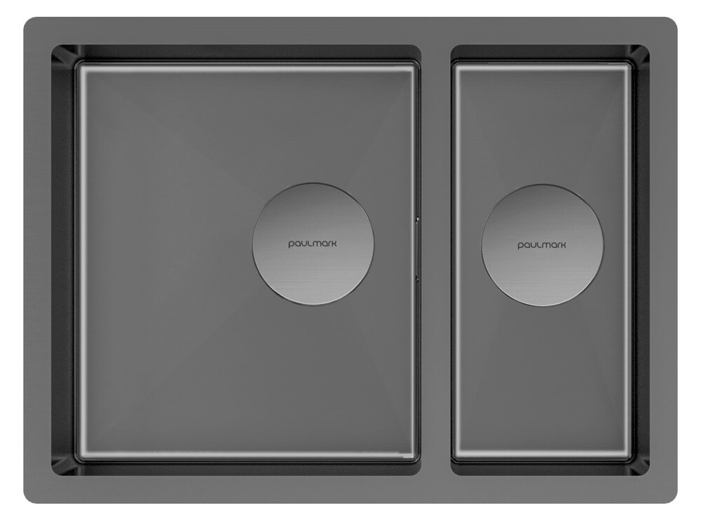 Фото товара: Paulmark NEXT 58/2S UNI, мойка, нержавеющая сталь, вороненая сталь