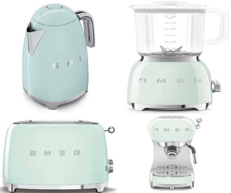 Фото товара: Smeg KLF03PGEU + TSF01PGEU + ECF02PGEU + BLF03PGEU + HMF01PGEU + CJF11PGEU