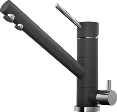 Omoikiri Tonami-BL, смеситель, гранит, черный