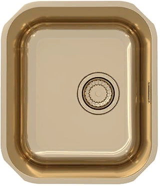 ALVEUS VARIANT MONARCH 40 BRONZE, мойка, нерж. сталь, бронза (в комплекте с выпуском без сифона)