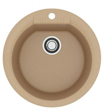 ALVEUS GRANITAL CADIT 100 G55 BEIGE FI 520, мойка, гранит, бежевый ( в комплекте с сифоном 1145083)