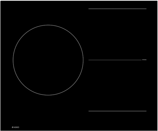 Фото товара: ASKO HI2632FBG1 индукционная поверхность