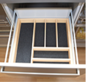 FIT вставка под столовые приборы без дна 450, DWD-XP Grass, Mepla-Alfit, TandemBox Blum