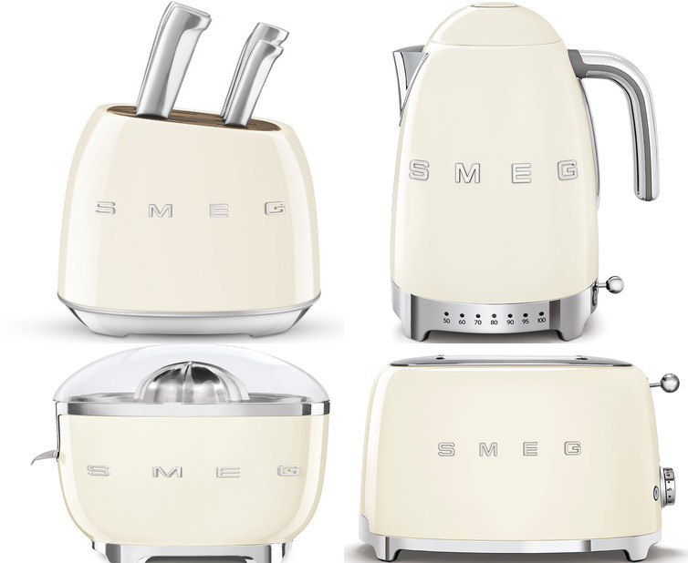 Фото товара: Smeg KLF04CREU + TSF01CREU + EGF03CREU + BLF03CREU + HBF03CREU + HMF01CREU + CJF11CREU + KBSF02CR