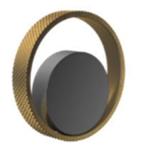 Paulmark ручка для смесителя URBAN, беретта-брашированное золото