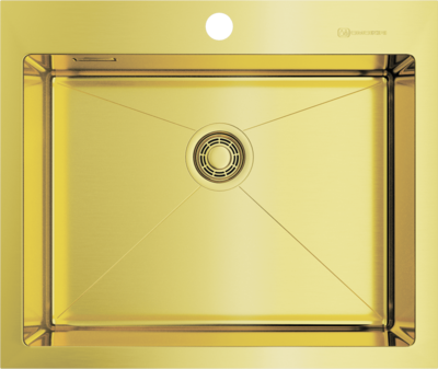 Omoikiri Akisame 59-LG, мойка, нержавеющая сталь/светлое золото 