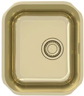 ALVEUS VARIANT MONARCH 40 GOLD, мойка, нержавеющая сталь, золото (в комплекте с выпуском без сифона)
