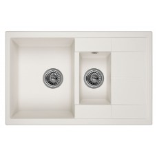 GRANULA 7802 мойка, гранит, арктик (белый)