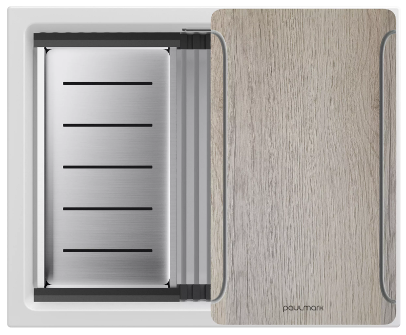 Фото товара: Paulmark LUMI-MULTI SINK 55, мойка, гранит, белый