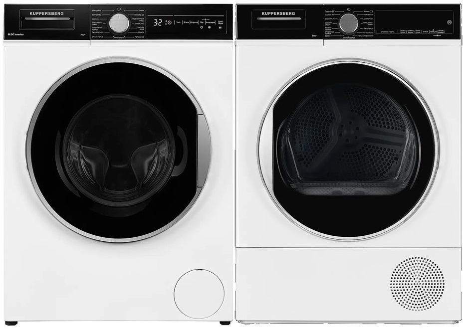 Фото товара: Kuppersberg стирка WM 490 W + сушка DM 560 W