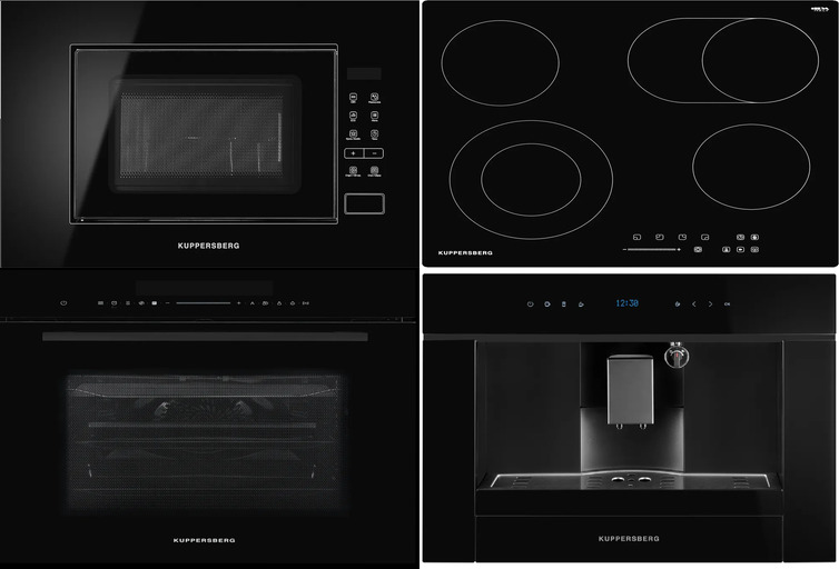 Фото товара: KUPPERSBERG ECS 627 + HK 616 BLACK + HMW 620 B + KCM 182 BLACK