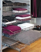 Pelly корзина Opti 800, c направляющими полного выдвижения, серебро