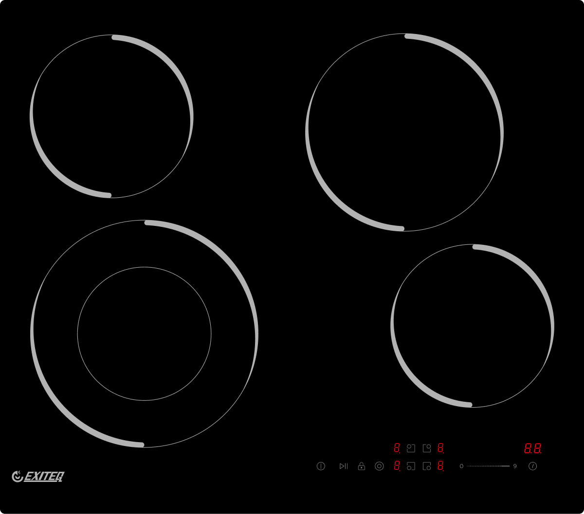 Фото товара: EXITEQ EXH-512СB стеклокерамическая поверхность