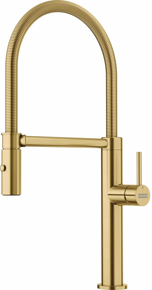 Фото товара: Franke Pescara Semi-Pro Side, смеситель, сталь PVD золото