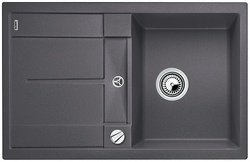 Blanco Metra 45S, мойка, гранит, темная скала, с клапаном-автоматом