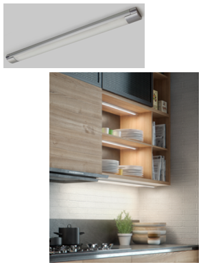 Domus Line Mood HE светодиодный светильник 1200x40х17 мм,10,8 Вт, алюминий, свет натуральный