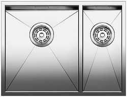 Фото товара: Blanco Zerox 340/180-IF/N, мойка, нержавеющая сталь с зеркальной полировкой (чаша слева)