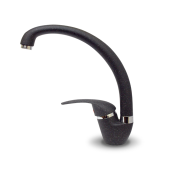 Детальное фото товара: GranFest 3323, смеситель, мрамор, черный