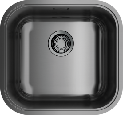 Детальное фото товара: Omoikiri Omi 44-U/IF-GM, мойка, нержавеющая сталь/вороненая сталь