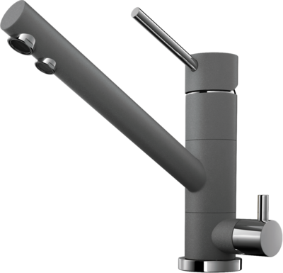 Omoikiri Tonami-PL, смеситель, гранит, платина