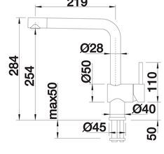 Blanco Linus, смеситель, нержавеющая сталь полированная Детальное фото товара: Blanco Linus, смеситель, нержавеющая сталь полированная