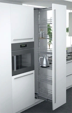 Sige Frontfix-A колонна выдвижная 5 корзин с дном из МДФ для высокого шкафа шириной 300 мм