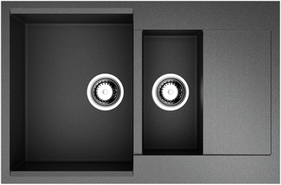 Omoikiri Daisen 78-2 BL, мойка, гранит, черный