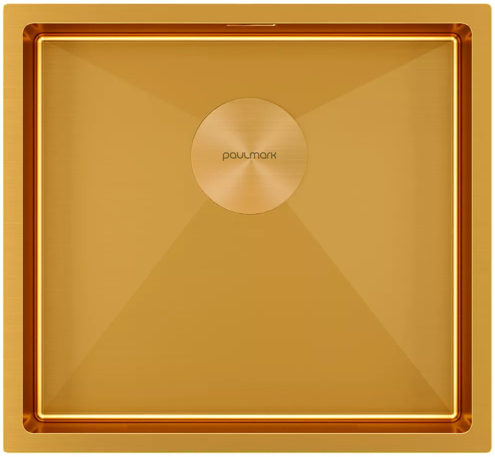 Фото товара: Paulmark NEXT 48 UNI, мойка, нержавеющая сталь, брашированное золото