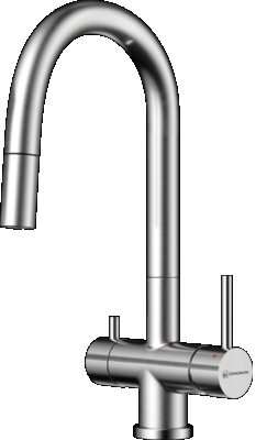 Omoikiri Akita-S BN, смеситель, нержавеющая сталь