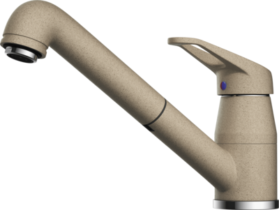 Omoikiri Tateyama-S-CA, смеситель, гранит, карамель