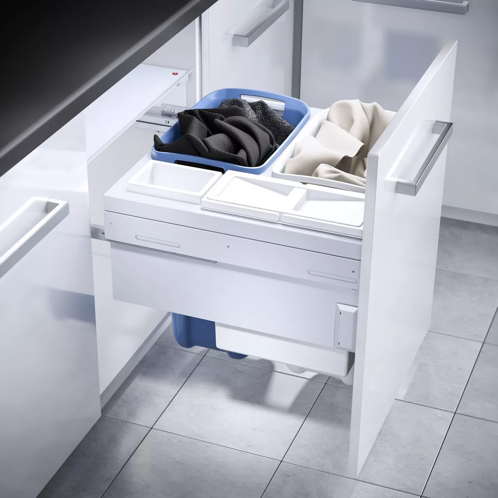 Фото товара: Hailo Laundry Carrier система хранения белья 2 корзины по 33 л, 1 корзина 12л, 1 корзина 2,5л