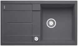 Blanco Metra 5S, мойка, гранит, темная скала с клапаном-автоматом Blanco Metra 5S, мойка, гранит, темная скала с клапаном-автоматом