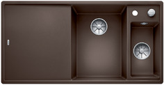 Blanco Axia III 6S, мойка,чаша справа, гранит, кофе, доска стекло
