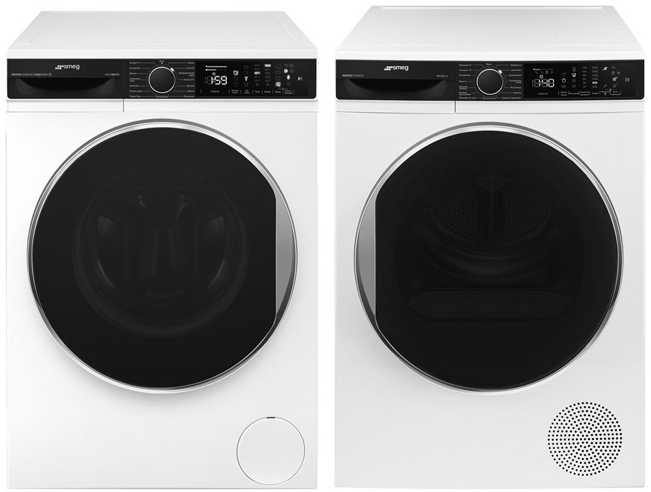 Фото товара: Smeg стирка WM3T60CRU + сушка DT393RU