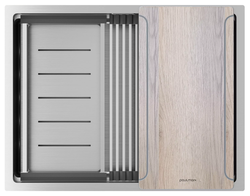 Фото товара: Paulmark NEXT-MULTI SINK 58-L UNI, мойка, нержавеющая сталь брашированная