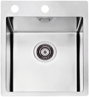 ALVEUS PURE 10 KMB-90, мойка, нержавеющая сталь (в комплекте с сифоном 1127252)