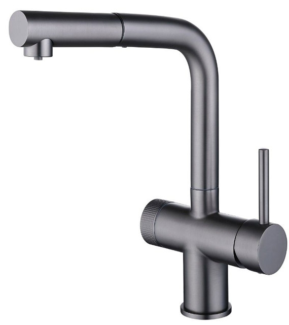 Фото товара: Emar ЕС-7026 PVD Dark, смеситель, вороненая сталь