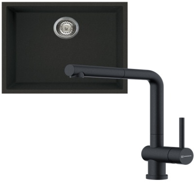 Omoikiri Bosen 54-U-BL + Akashi-S BL черный