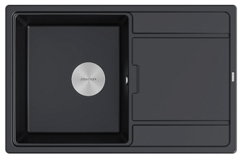 Фото товара: Paulmark FLUGEN 50-780, мойка, гранит, черный металлик