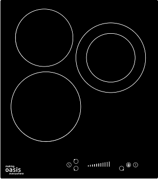 Фото товара: making Oasis everywhere P-3SB стеклокерамическая поверхность