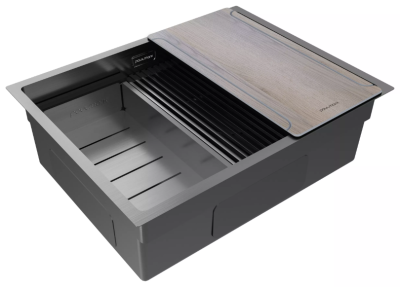 Детальное фото товара: Paulmark NEXT-MULTI SINK 58-L UNI, мойка, нержавеющая сталь, вороненая сталь