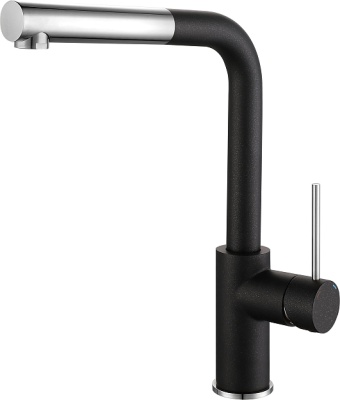 Детальное фото товара: Rivelato ALBANO 1573503 antracite/cromo, смеситель, гранит, антрацит/хром