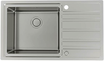 Фото товара: ALVEUS RANDO 50L UP SAT-90 FS, мойка, нержавеющая сталь сатин (в комплекте с сифоном 1123351)