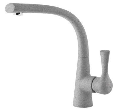 Детальное фото товара: GranFest 3723, смеситель, мрамор, серый